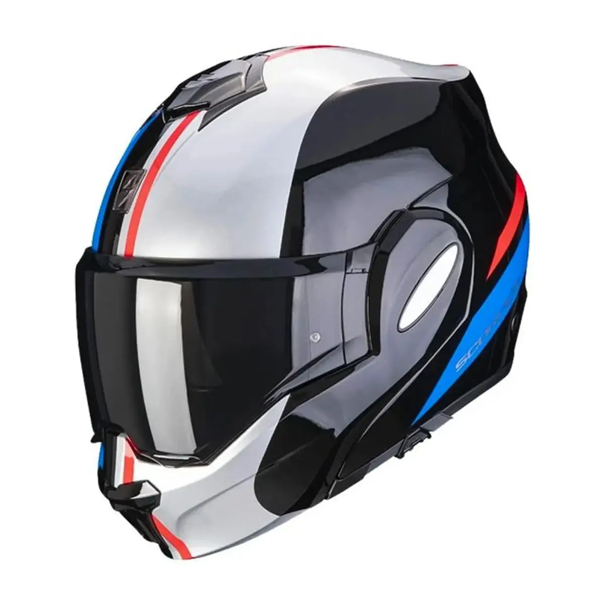 Casco flip-up con visierino doppia omologazione